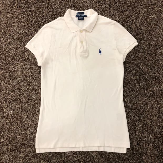 폴로 랄프로렌 화이트 카라 PK 반팔 티셔츠