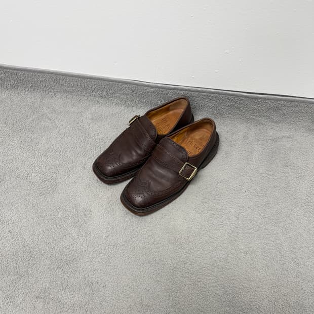 Tricker's x Ships belted shoes