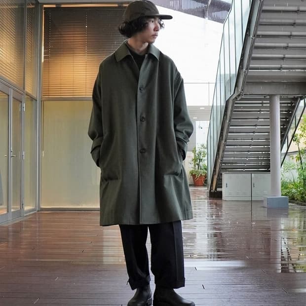 마카웨어 소프트 울 셔츠 코트