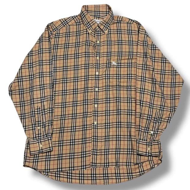 90's 버버리런던 빈티지 노바체크 셔츠 L size (착샷ㅇ)