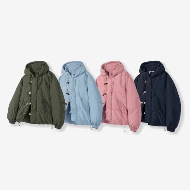 코드그라피 더플 후드 패딩