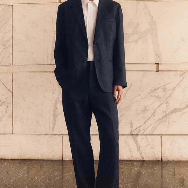 COS 코스 싱글 브레스티드 린넨 블레이저 48