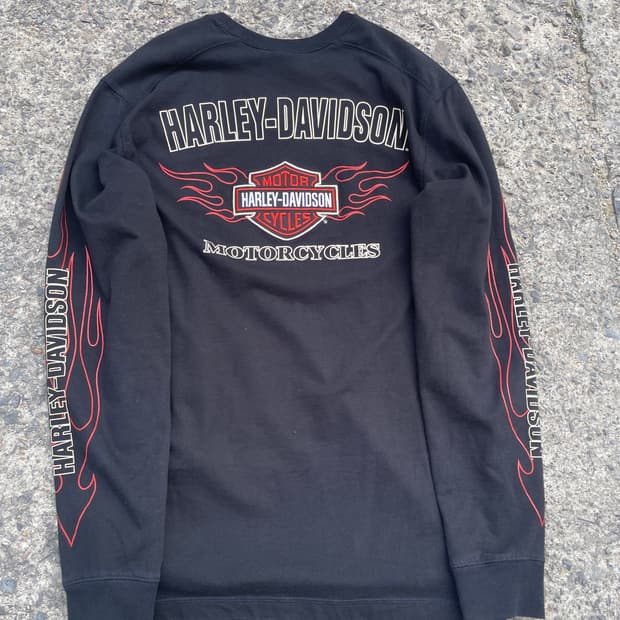 할리데이비슨 롱슬리브 티셔츠