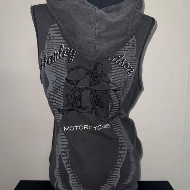 할리데이비슨 후드집업조끼