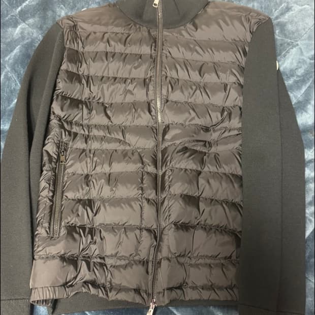 몽클레르 패딩 울 가디건 블랙 - 24FW XL사이즈