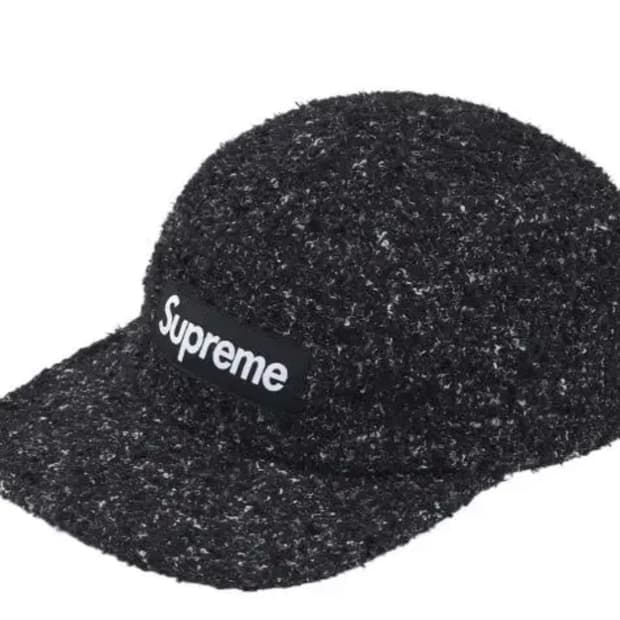 슈프림 부클 캠프캡 블랙 - 26SS