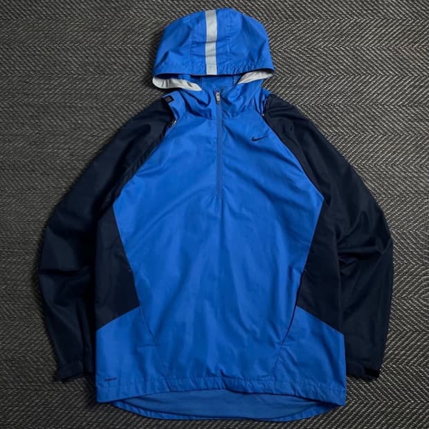 00s 나이키 올드스쿨 스우시로고 배색 바람막이o 4867