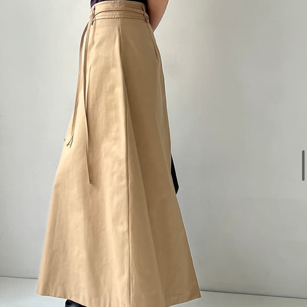 베이지 롱스커트