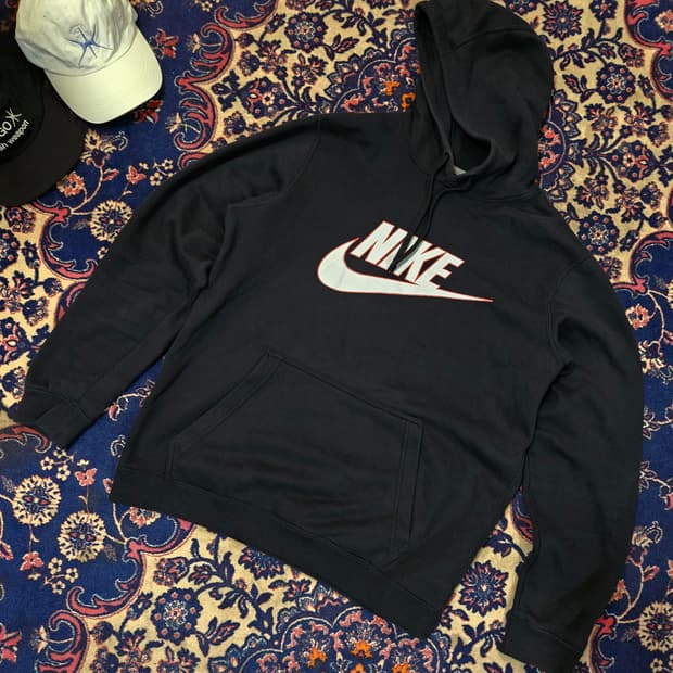 나이키(Nike) 센터 빅 스우시 기모 후드티셔츠 L size