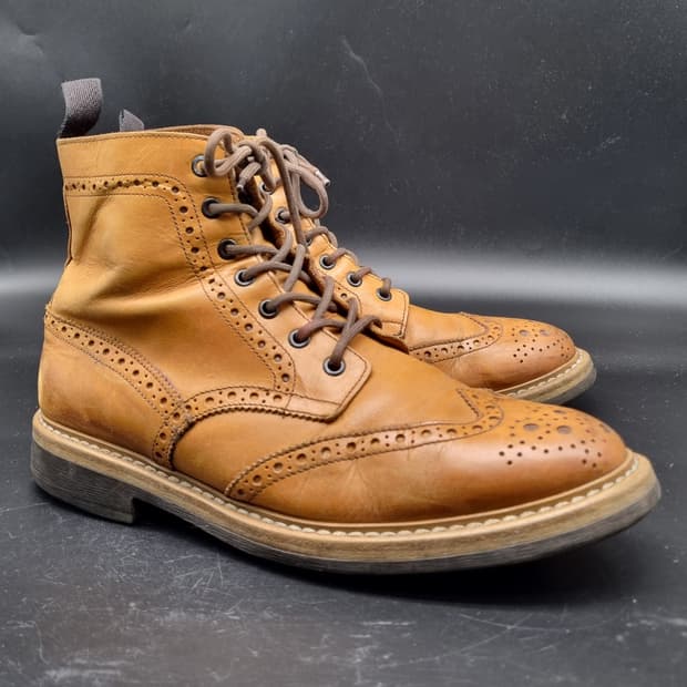 장까를로모렐리 남성윙팁부츠 실사이즈275