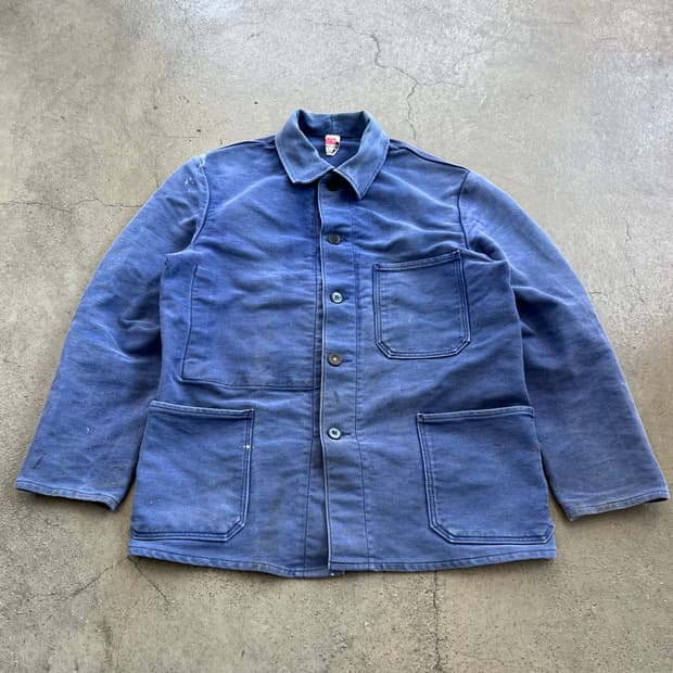 HARD FADED BLUE MOLESKIN 몰스킨 프렌치워크자켓