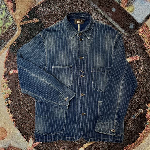 RRL 더블알엘 인디고 레일맨 데님 워크자켓