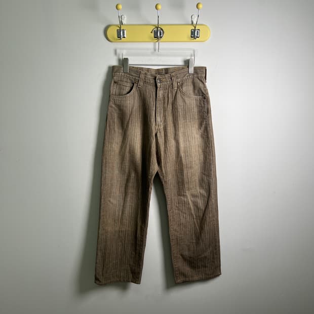 랭글러 빈티지 해링본 스트라이프 데님팬츠 M