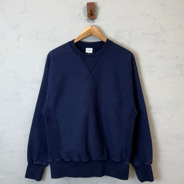 아웃스탠딩 헤비 스웻 맨투맨 네이비