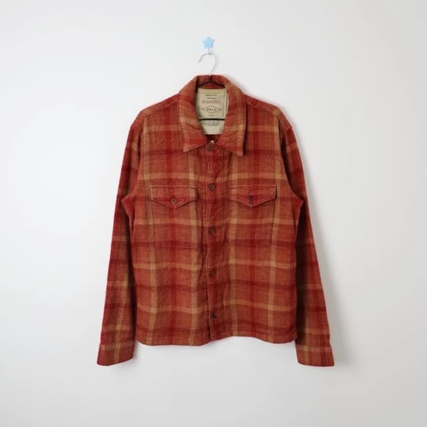 BALL Zip Up Check Shirt Jacket