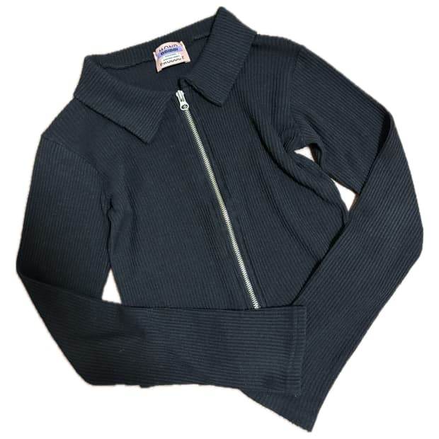 블랙 카라 투웨이 가디건