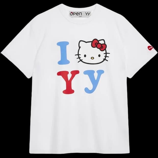OPEN YY 오픈와이와이 헬로키티 반팔 티셔츠