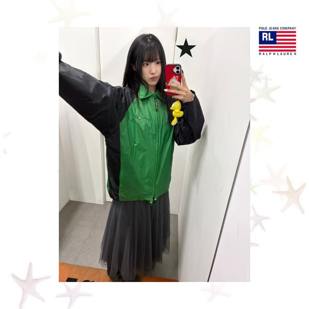 폴로 배색 바람막이