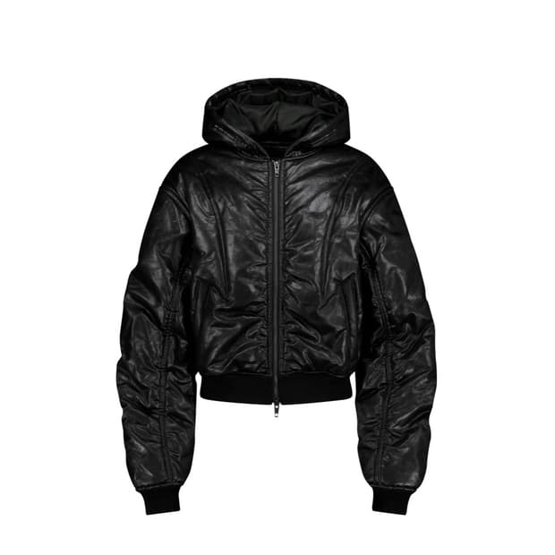 GLOSSY CRACK BOMBER JACKET 봄버 자켓