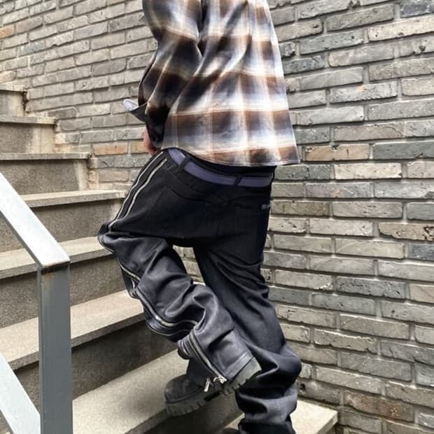 언더마이카 엑셀라 지퍼 데님 팬츠 0사이즈