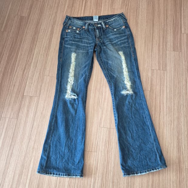 트루릴리젼 부츠컷 데님 진 28