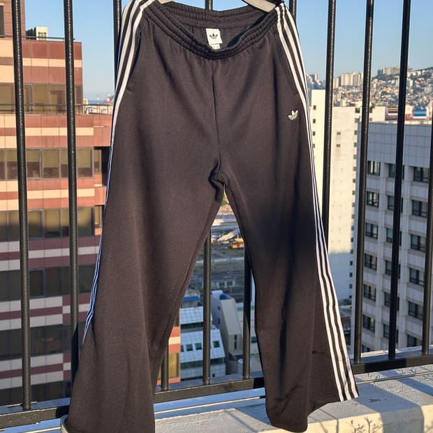 [XL] 아디다스 우먼스 파이어버드 니트 트랙팬츠 블랙 JV7525