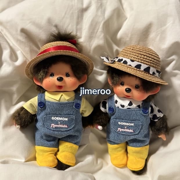 유후인 한정 농부 몬치치 S 인형 세트