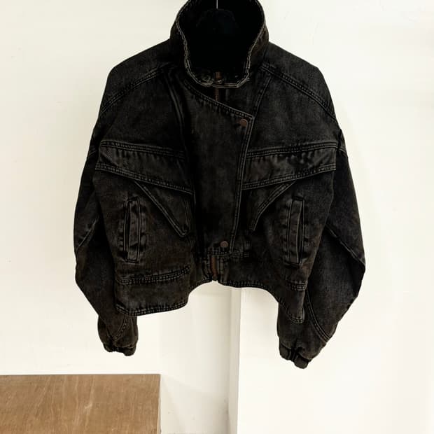 로레나 사라비아 에이치앤엠 데님 유틸리티 자켓