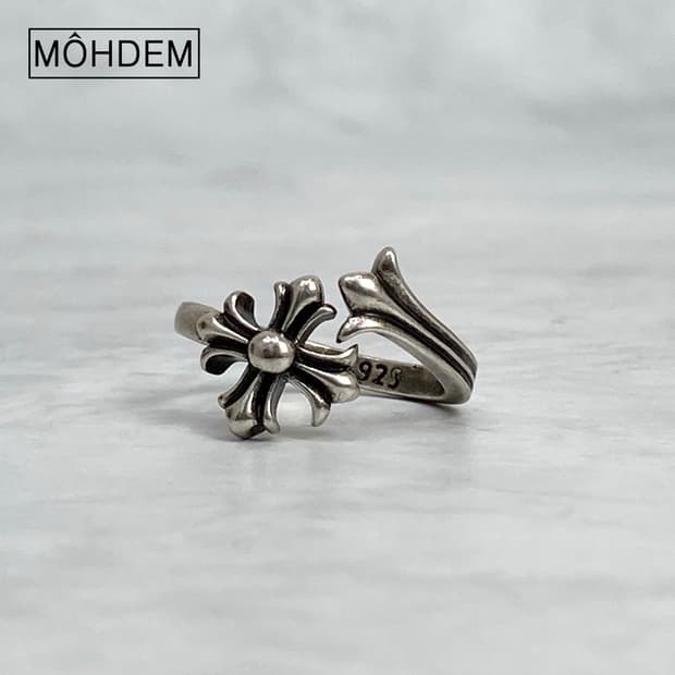[Unisex] 크로스 링 실버 반지