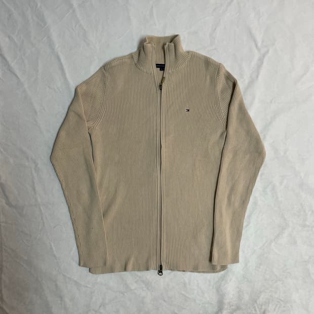 타미힐피거 니트 집업 