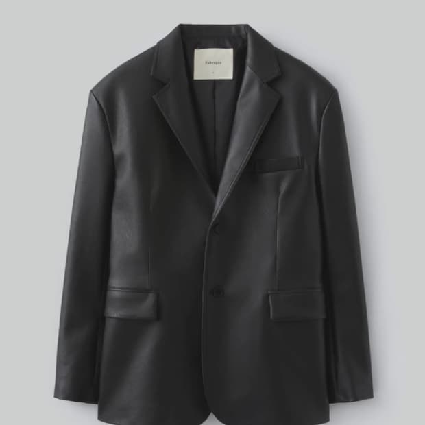 파브레가 비건 레더 블레이저 3사이즈