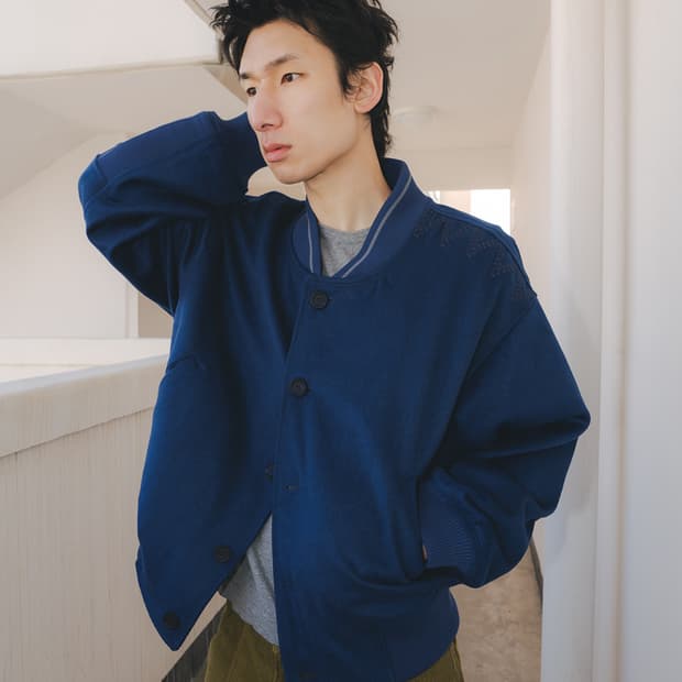 금일특가 [L] 카락터 울 블루종 블루