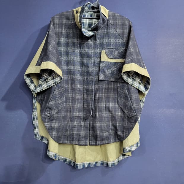 케이프 판초 자켓식