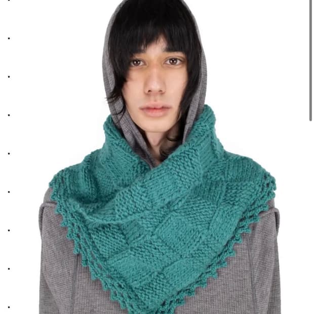 [구매]키코코스타디노브 23 fw 아스파시아 크로셰 머플러 스카프