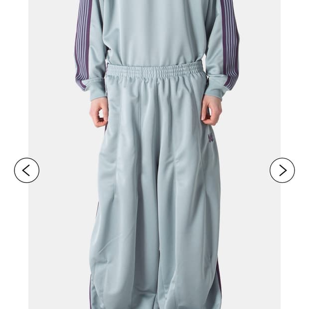 니들스 h.d. 트랙팬츠 sax 사이즈 s (25ss 스컬프스토어 구매)