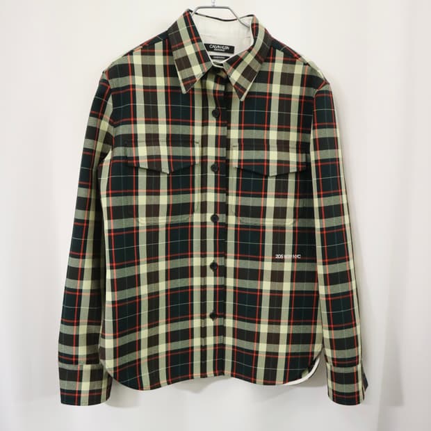CK 205W39NYC Raf Simons check jacket