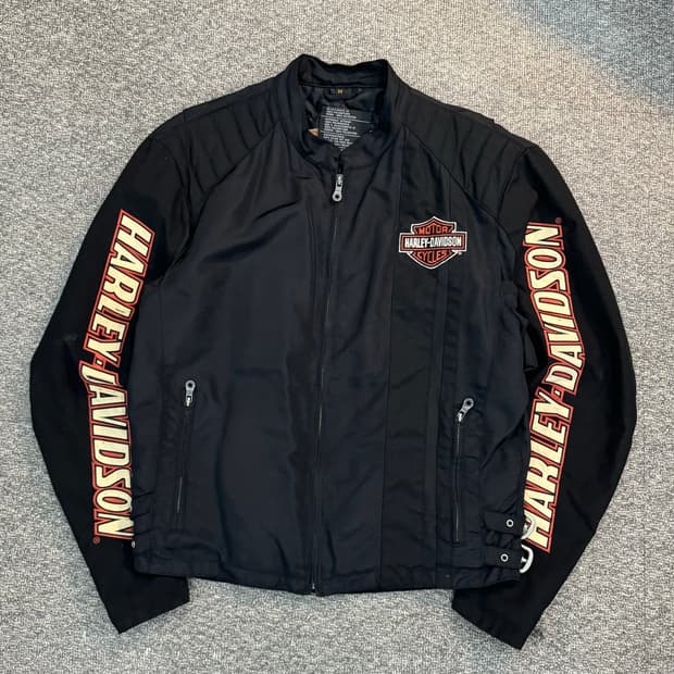 할리데이비슨 모터사이클 나일론 레이싱 자켓 
