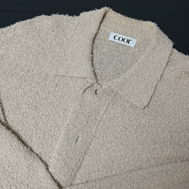 [Coor] 테리 오픈 칼라 가디건
