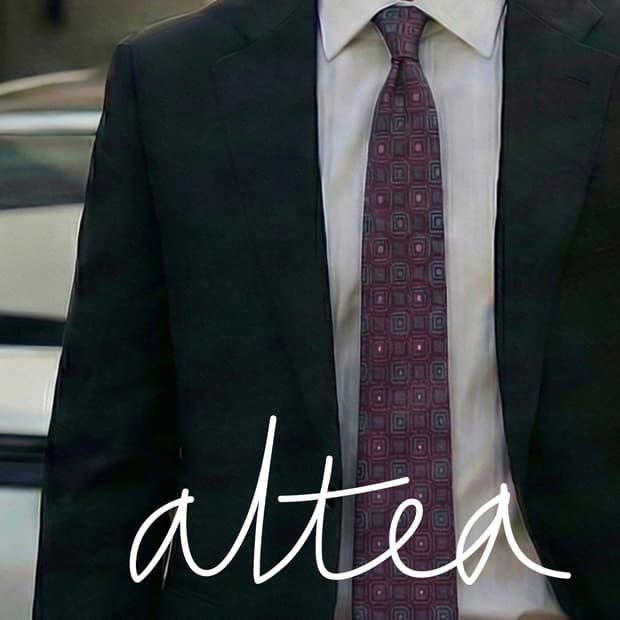 알테아 실크 퍼플 자카드 넥타이 9cm A+등급 A19698
