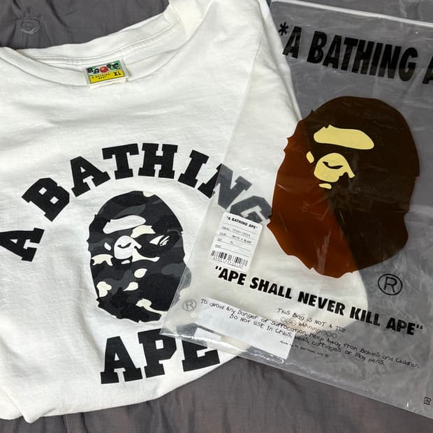 베이프 카모 반팔 XL