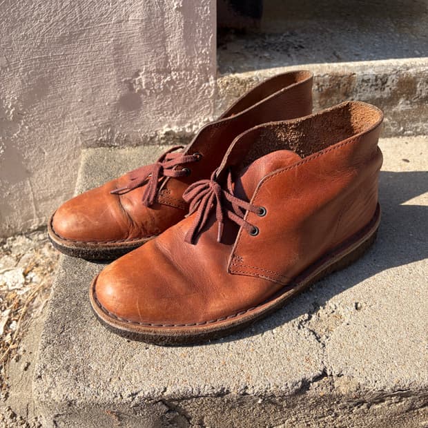 Clarks Originals 데저트부츠 브라운 레더 US6