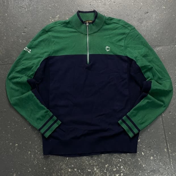 100 루이까스텔 반집업 니트