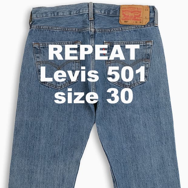 빈티지 리바이스 501 중청 30 인치 LV50130231