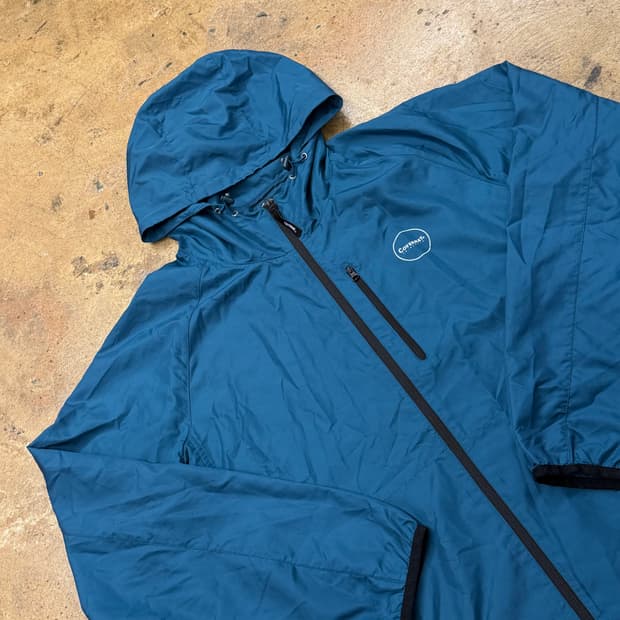 [정품/XL] 커버낫 블루 윈드브레이커 바람막이 후드 자켓 b18