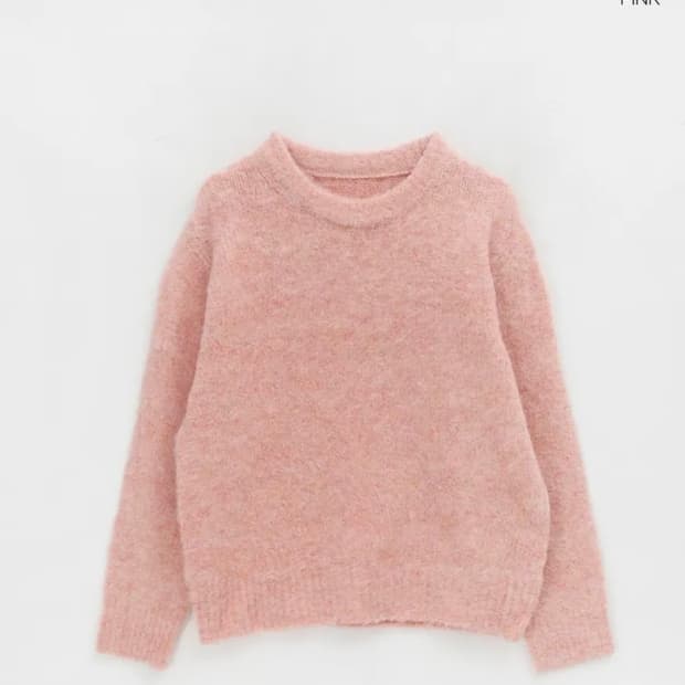 블랙업 체리링 라운드 니트 (울 30%)