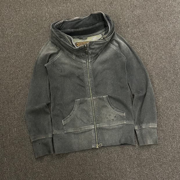 OS)Genuine Vintage Goa 하이넥 워싱 후드집업 자켓