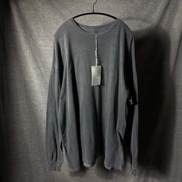 Ancellm 25ss Embroidery Dyed Long Sleeve