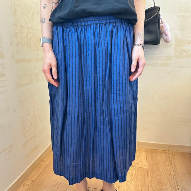 꼼데가르송 밴딩 스커트 스트라이프 M