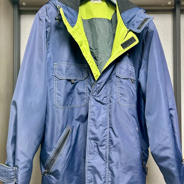 라코스테 남성 야상 방한 자켓 네이비 M