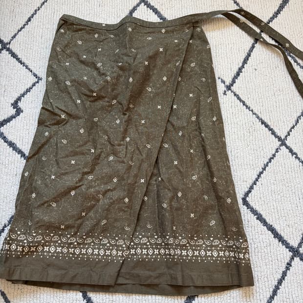 페이즐리 롱 스커트 